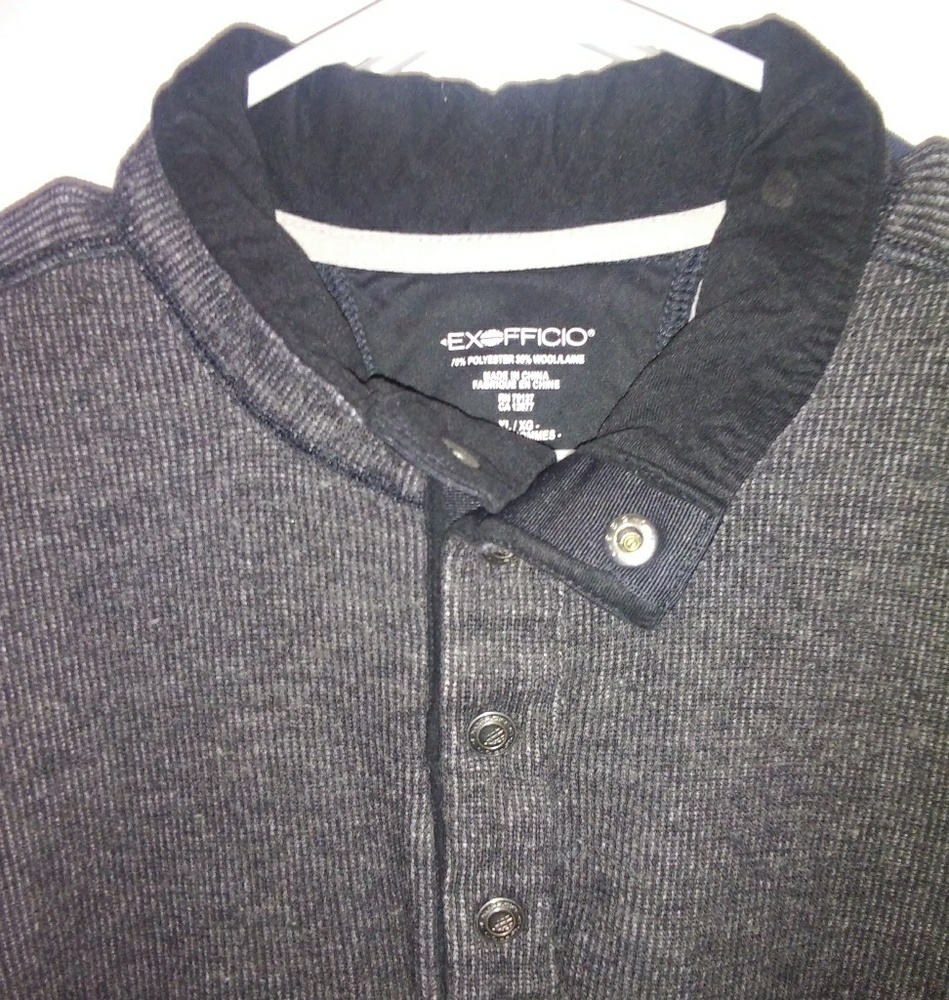 Gray Button Up Sweater - Picture 2 of 3
